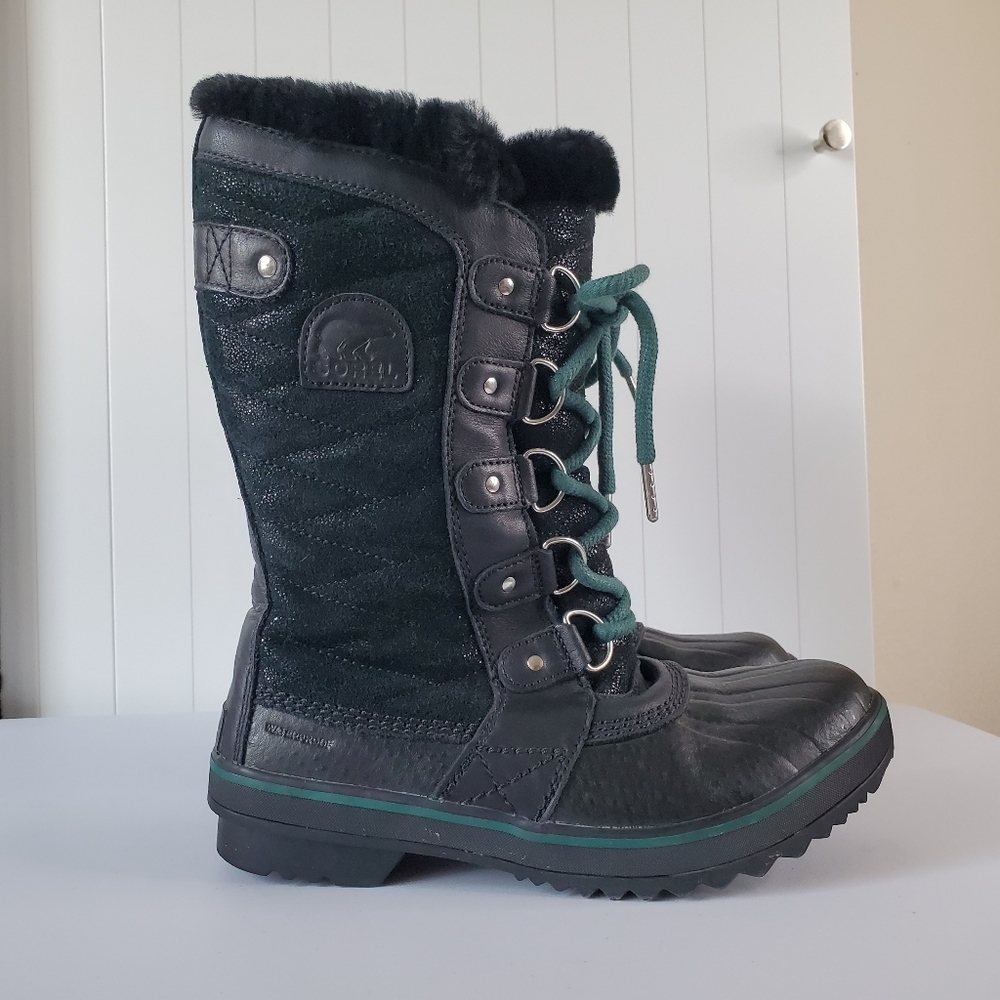 Sorel Womens Tofino II Lux Winter Waterproof Boot Black Size 7 Gorpcore